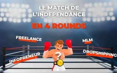 Comparatif DROPSHIPPING VS. MLM VS. INFOPRENEURIAT VS. FREELANCE : QUEL EST LE MEILLEUR MOYEN POUR DEVENIR INDÉPENDANT ?
