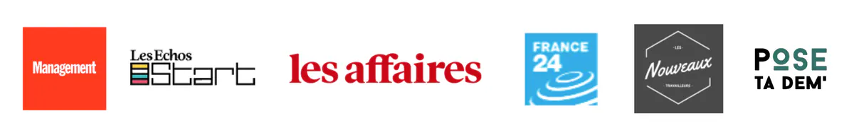 Logos des médias qui ont invité Ambroise Debret