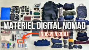 Liste complète de matériel digital nomad