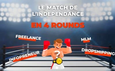 Comparatif DROPSHIPPING VS. MLM VS. INFOPRENEURIAT VS. FREELANCE : QUEL EST LE MEILLEUR MOYEN POUR DEVENIR INDÉPENDANT ?